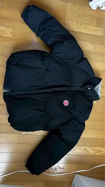 다운 자켓 블랙 숏 기장