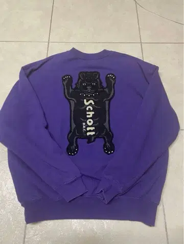 쇼트 Schott BULLDOG 크루넥 맨투맨 남성용