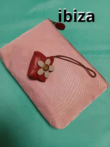 IBIZA 이비사 백참 마스코트 핑크 파우치