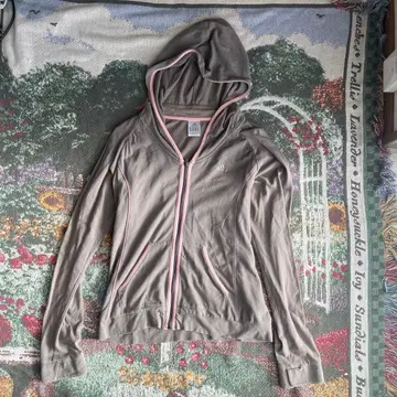 [ Adidas ] Baby Pink Edge Zip Hoodie