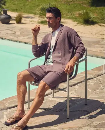 AOURE 브라운 가디건 L & 숏팬츠 M 셋업 미사용 새상품