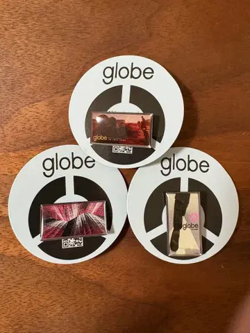globe 핀 배지 3종