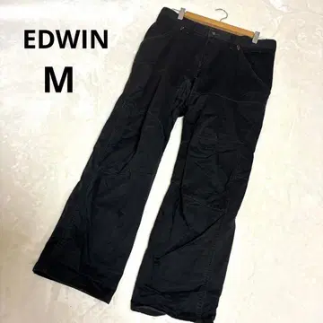 EDWIN 에드윈 워크 팬츠 포켓 부착 블랙 M