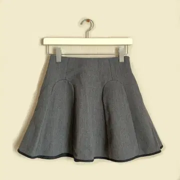 폴앤조 시스터/사다리꼴 플레어/봄 가을/겨울/스커트/울 혼방
