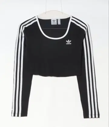 adidas 쓰리 스트라이프 긴팔 크롭 티셔츠 / 롱티