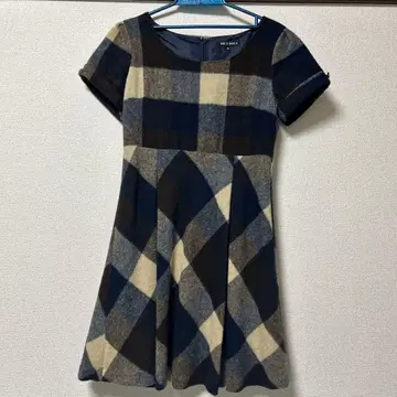 Misch Masch 체크 무늬 반팔 원피스