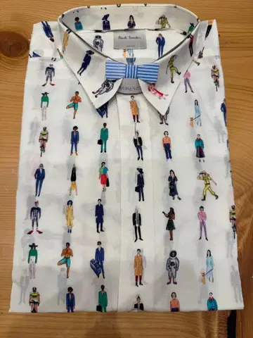 Paul Smith M 인물 패턴 긴팔 셔츠