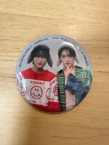 캔뱃지 하마카와 미키 혼다 타히로 ROIROM 로이롬 회장 한정판