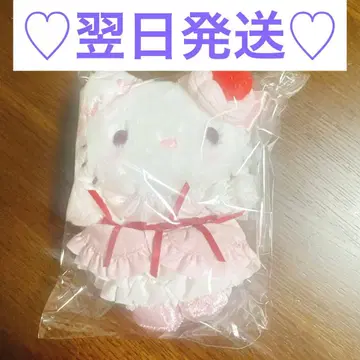 헬로키티 산리오 딸기 휘핑 케이크 마스코트 백참 새상품