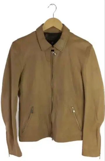 러브리스 S 사이즈 베이지 가죽 자켓