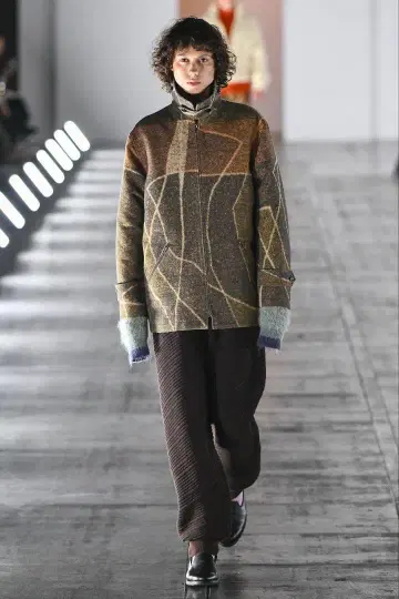 YOKE 23aw JACQUARD ZIP BLOUSON