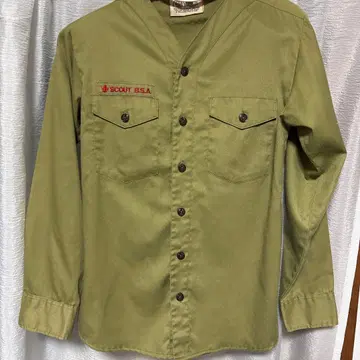 보이스카우트 공식 셔츠 올리브 그린