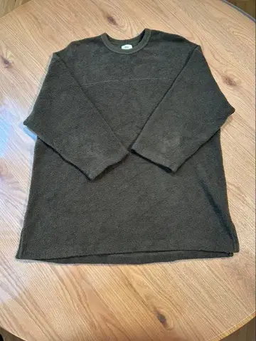 RHC 파일 셔츠 7부 기장 카키색