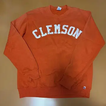 러셀 애슬레틱 로고 오렌지 트레이닝복 M