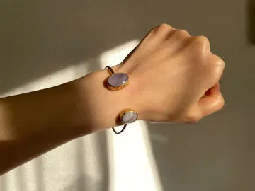 [ Biju mam ] 2스톤 뱅글 (마노)