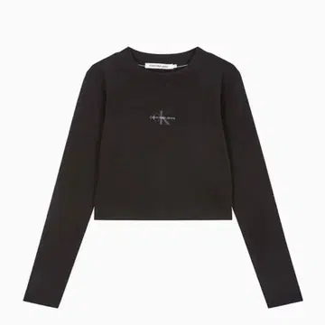 캘빈 클라인 롱 슬리브 크롭 기장