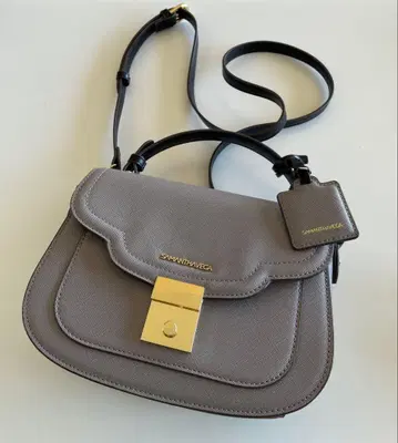 [ 미사용급 ] 사만사 베가 핸드백 숄더 포함 그레이 포멀
