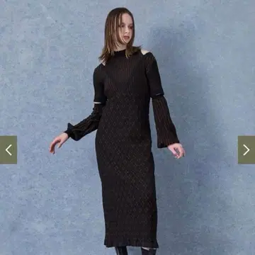 퍼블릭 도쿄 2way 오프숄더 니트 원피스