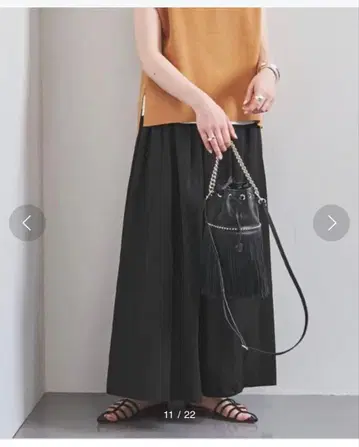 유나이티드 애로우즈 UNITED ARROWS 타프타 개더 스커트