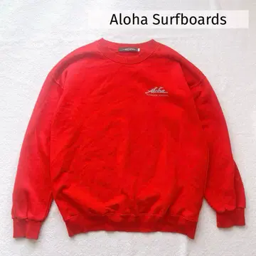 알로하 호주 서핑 맨투맨 빨간색 aloha