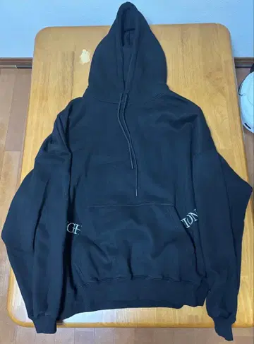 타이트부스 TIGHTBOOTH 풀오버 후드티 23AW 블랙 XL