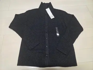 유니클로 U 메리노 블렌드 하이넥 가디건 다크 그레이 XL 새상품