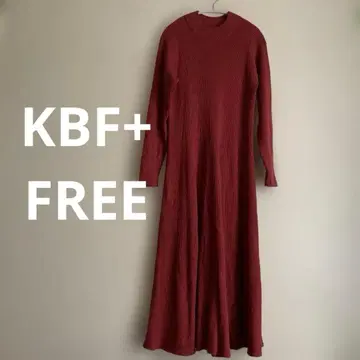 G 구제 의류 KBF+ 리브 니트 롱 원피스 맥시 길이 원피스 FREE