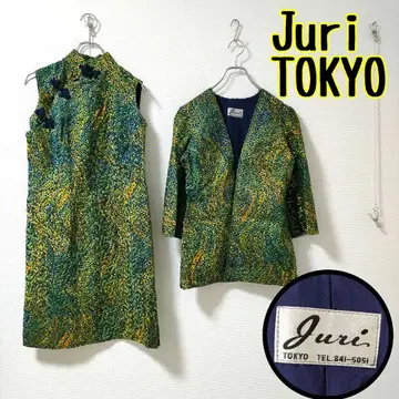 Juri TOKYO 차이나풍 드레스 자켓 셋업 화려함