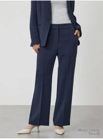 트리아세테이트 블렌드 스트레이트 팬츠