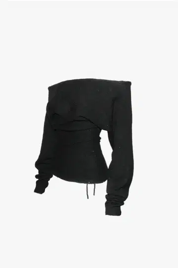 theredthread S sequin offshoulder knit