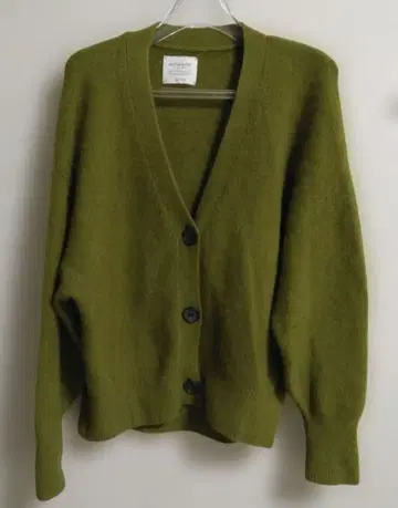 ara ara 라쿤 가디건 M 카키 올리브 그린