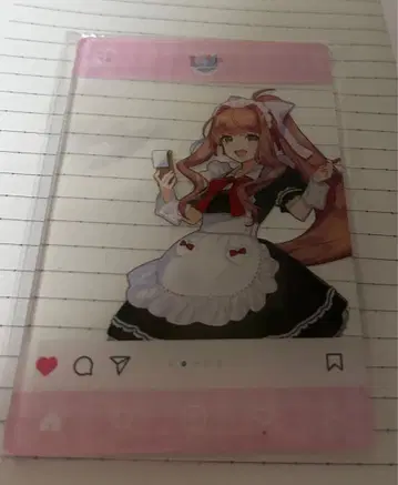 두근두근 문예부 콜라보 카페 모니카 아크릴 카드