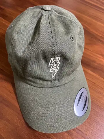 VOLCOM 올리브 그린 번개 로고 캡