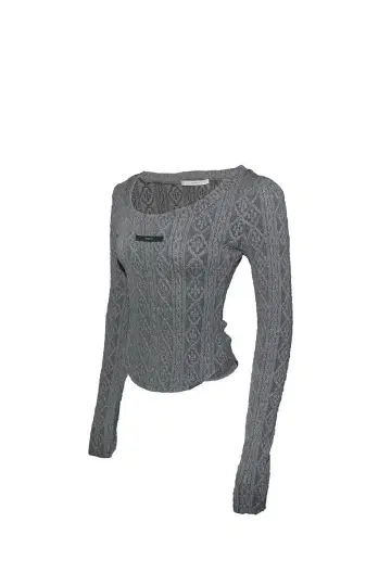 THEREDTHREAD S cable knit ensemble gray