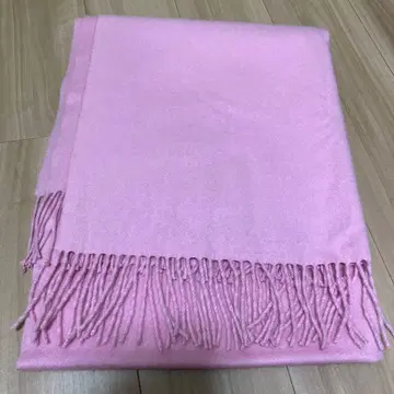 캐시미어 100 대형 핑크 스톨