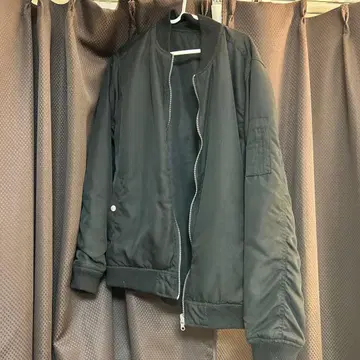 블랙 MA-1 플라이트 자켓