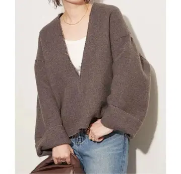 플라주 [ R'IAM ] 실루엣 블라우스 브라운