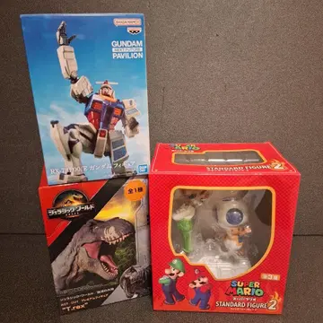건담 쥬라기 월드 슈퍼 마리오 피규어 3종 세트