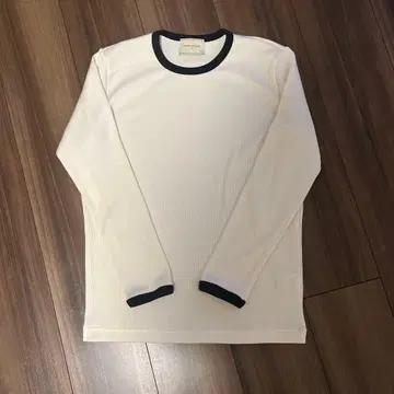 UNITED ARROWS 화이트 긴팔 크루넥 T셔츠