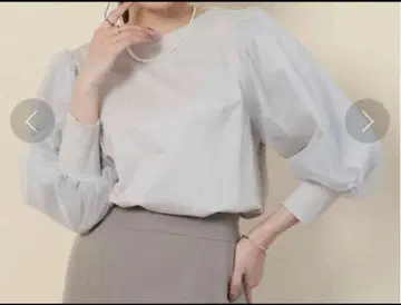 택 포함 새상품 야마다야 FENNEL 오간자 슬리브 풀오버