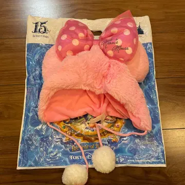 미니 마우스 팬캡 핑크 도트