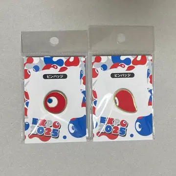 [ 미개봉 새상품 ] 간사이 만박 코먀쿠 핀 배지 2개 세트