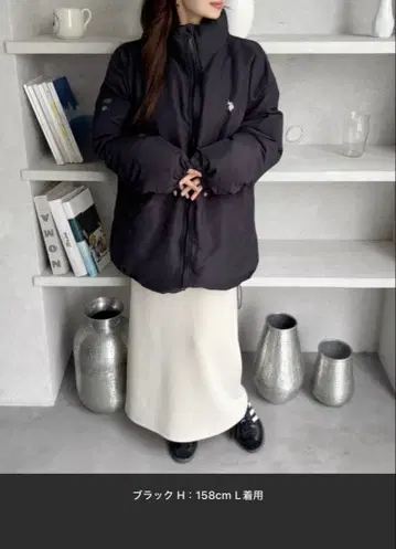 블랙 M 사이즈 다운 자켓