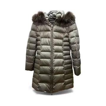 후드 부착 다운 자켓 다운 80 이상 너구리