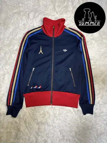 인기! 아디다스 adidas 트랙 자켓 자수 Paris 여성용