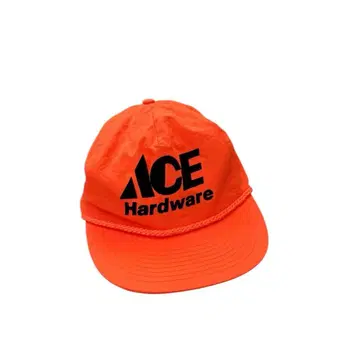 80's USA NISSIN ACE 기업용 형광 나일론 캡