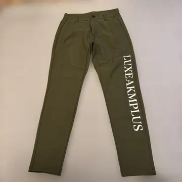 럭스 에이케이엠 플러스 올리브색 프린트 로고 골프 팬츠 S