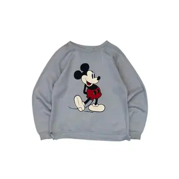 70s USA 디즈니 미키 화이트 맨투맨