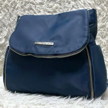 agnes b. 나일론 2WAY 백팩 숄더백 네이비