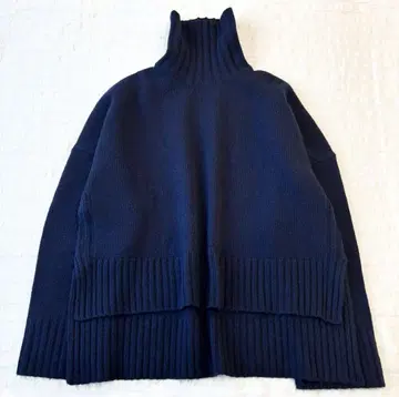 새상품급 엘리오폴 니트 양모 캐시미어 하이넥 그레이 38